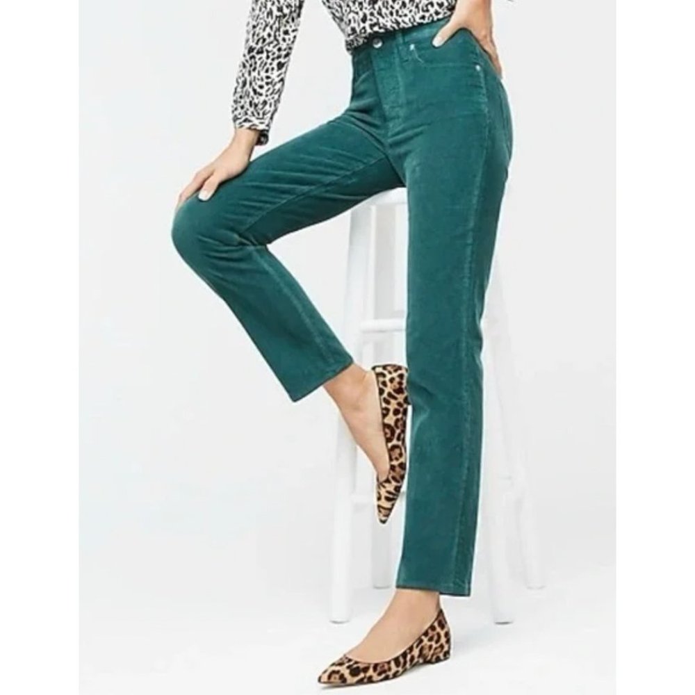 J. Crew Straight Leg Jeans in Rich Teal